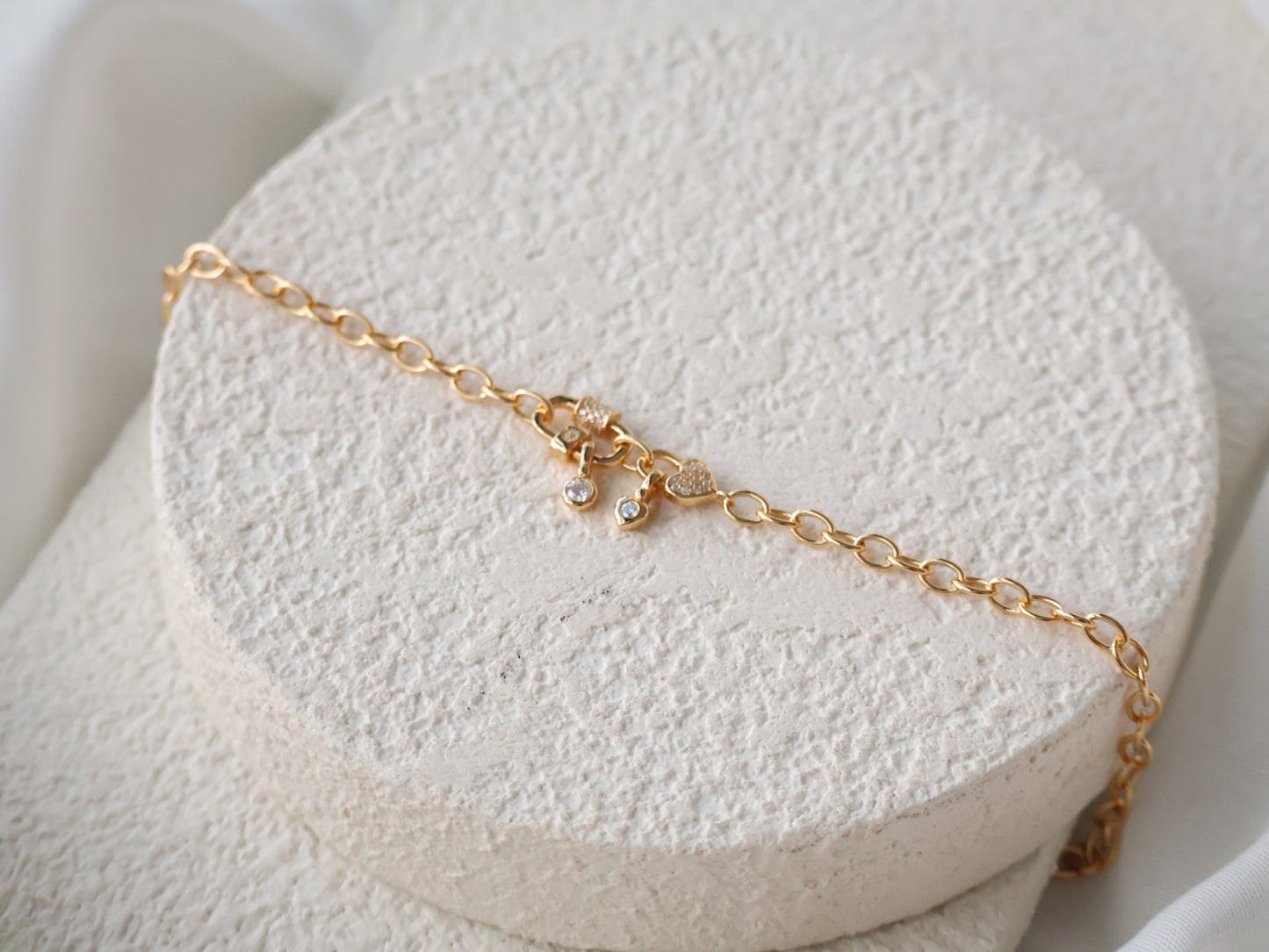 *Instocks* Ramona Heart Locket Gold Bracelet AU750