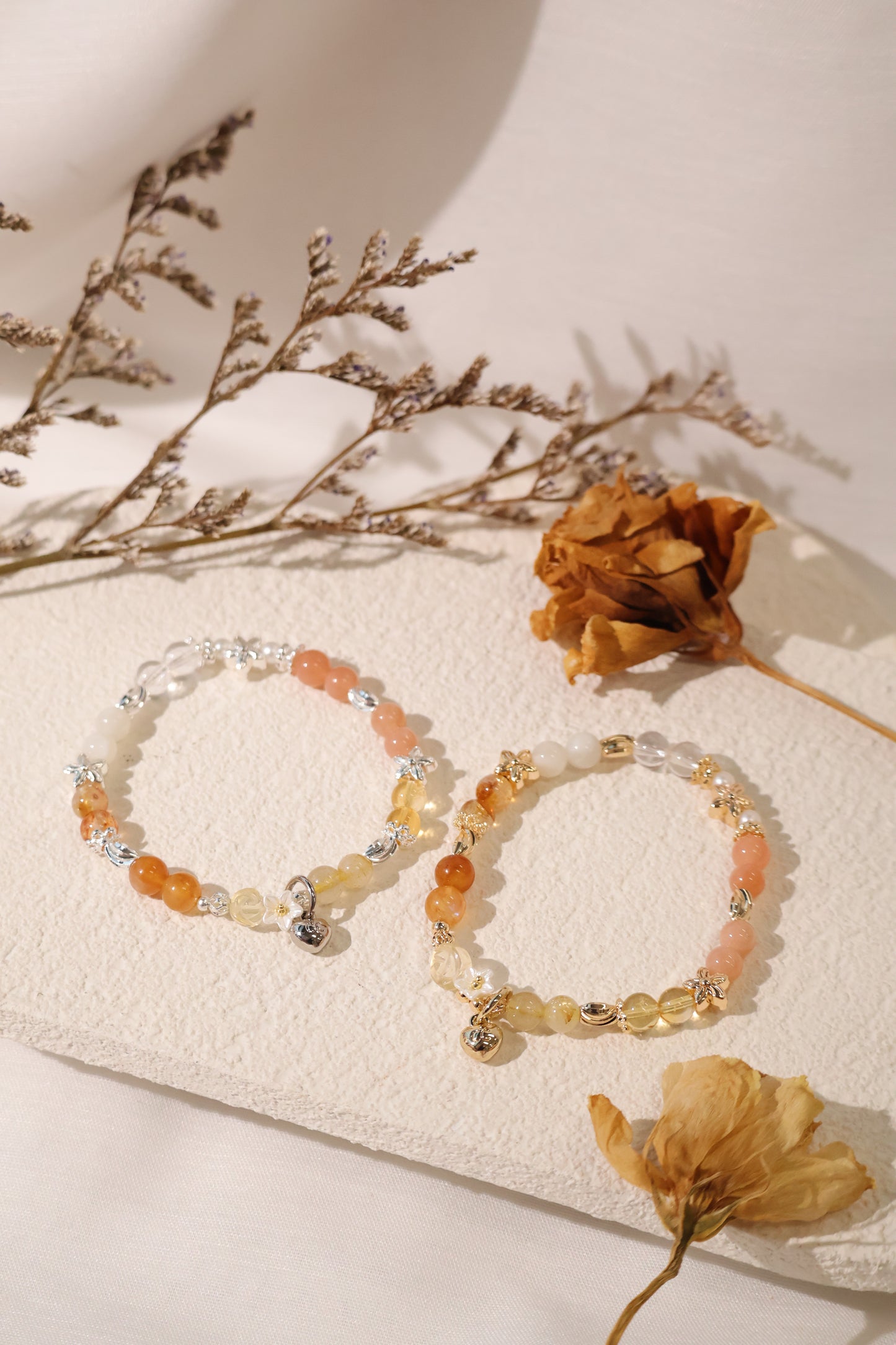 *Instocks* 6mm Mini Rosie Natural Crystal Bracelet (Elastic)