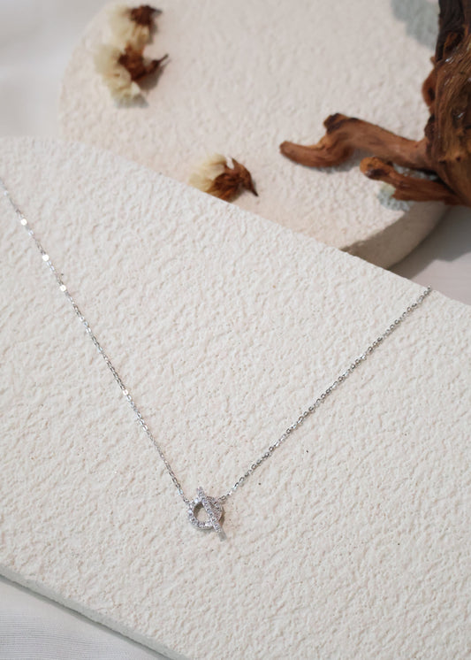 *Instocks* Harriet Moissanite Toggle Necklace AU750
