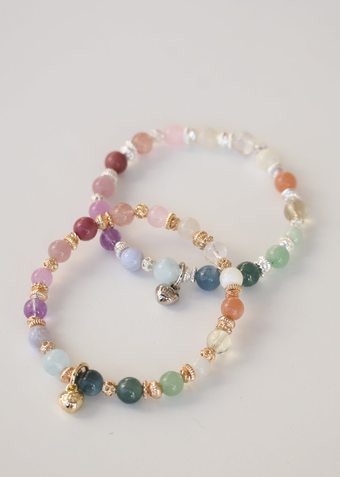 *Instocks* 6mm/8mm/10mm Duobao 多宝 (Multi Gems) Crystal Bracelet (Elastic)
