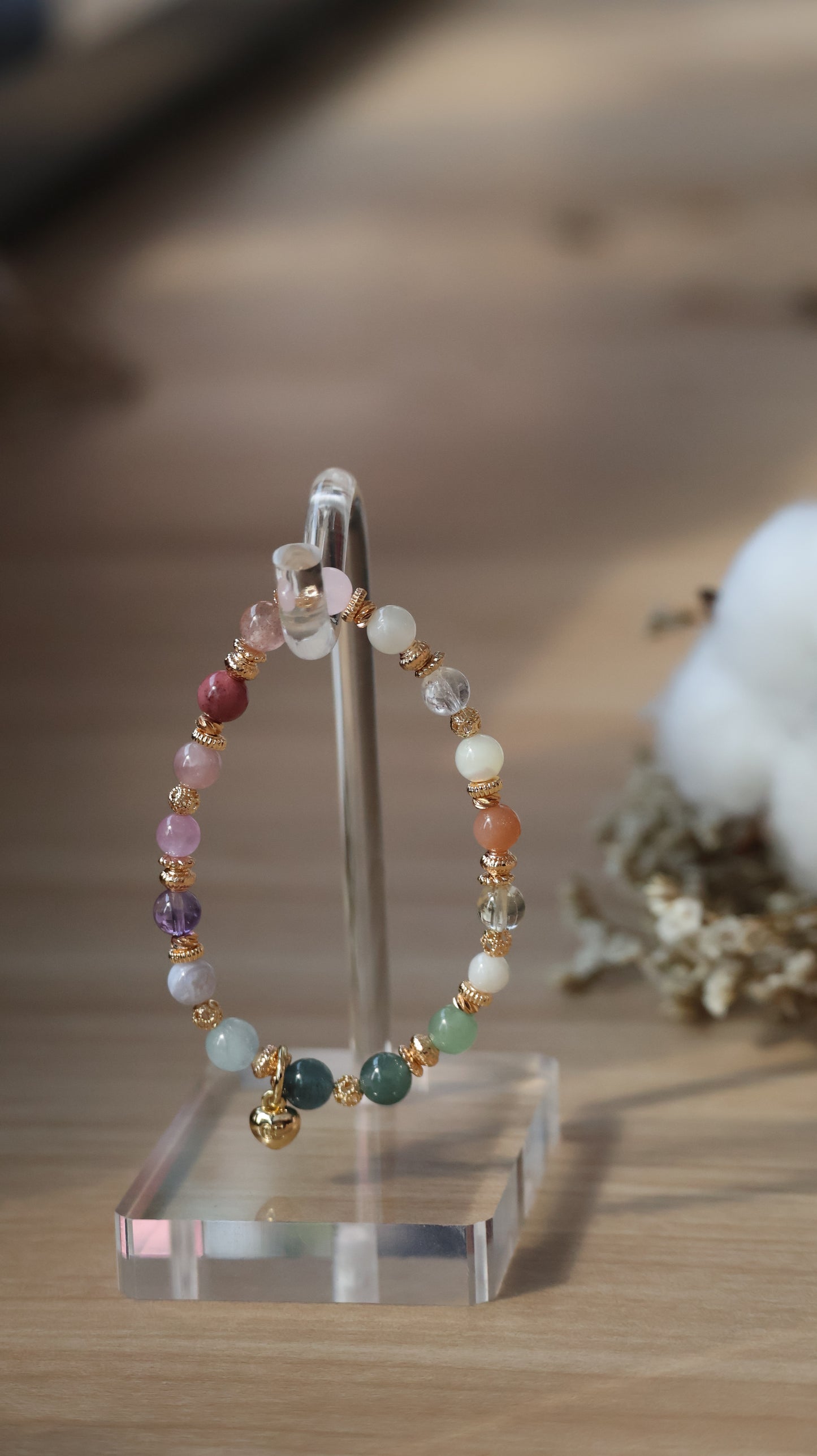 *Instocks* 6mm/8mm/10mm Duobao 多宝 (Multi Gems) Crystal Bracelet (Elastic)