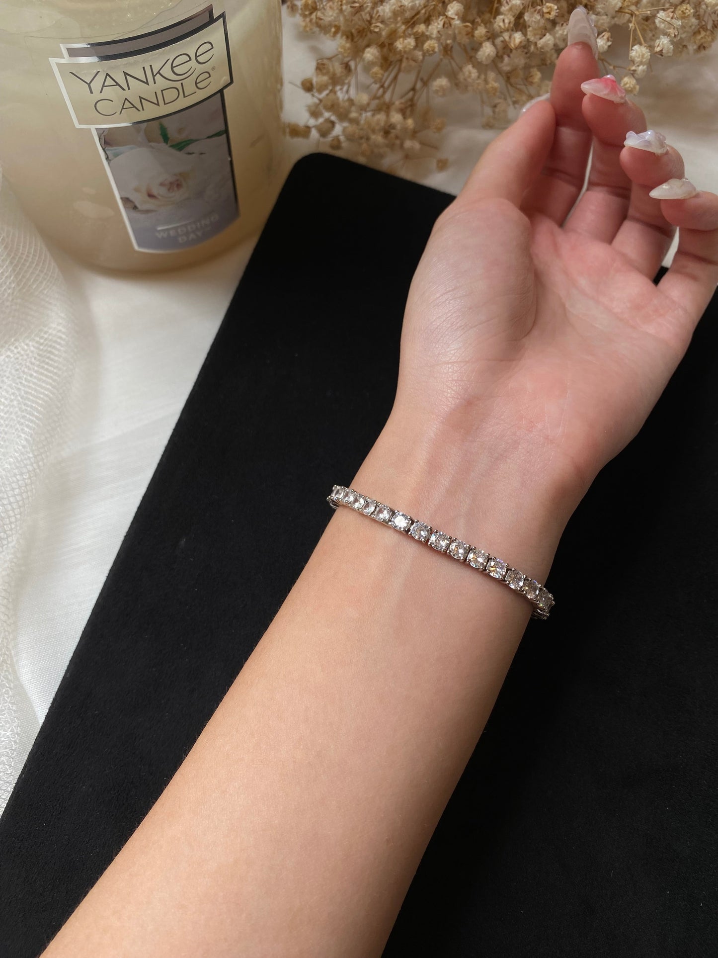 *Instocks* HOT 🔥 S925 4mm Tennis Bracelet in Silver (15cm & Below)