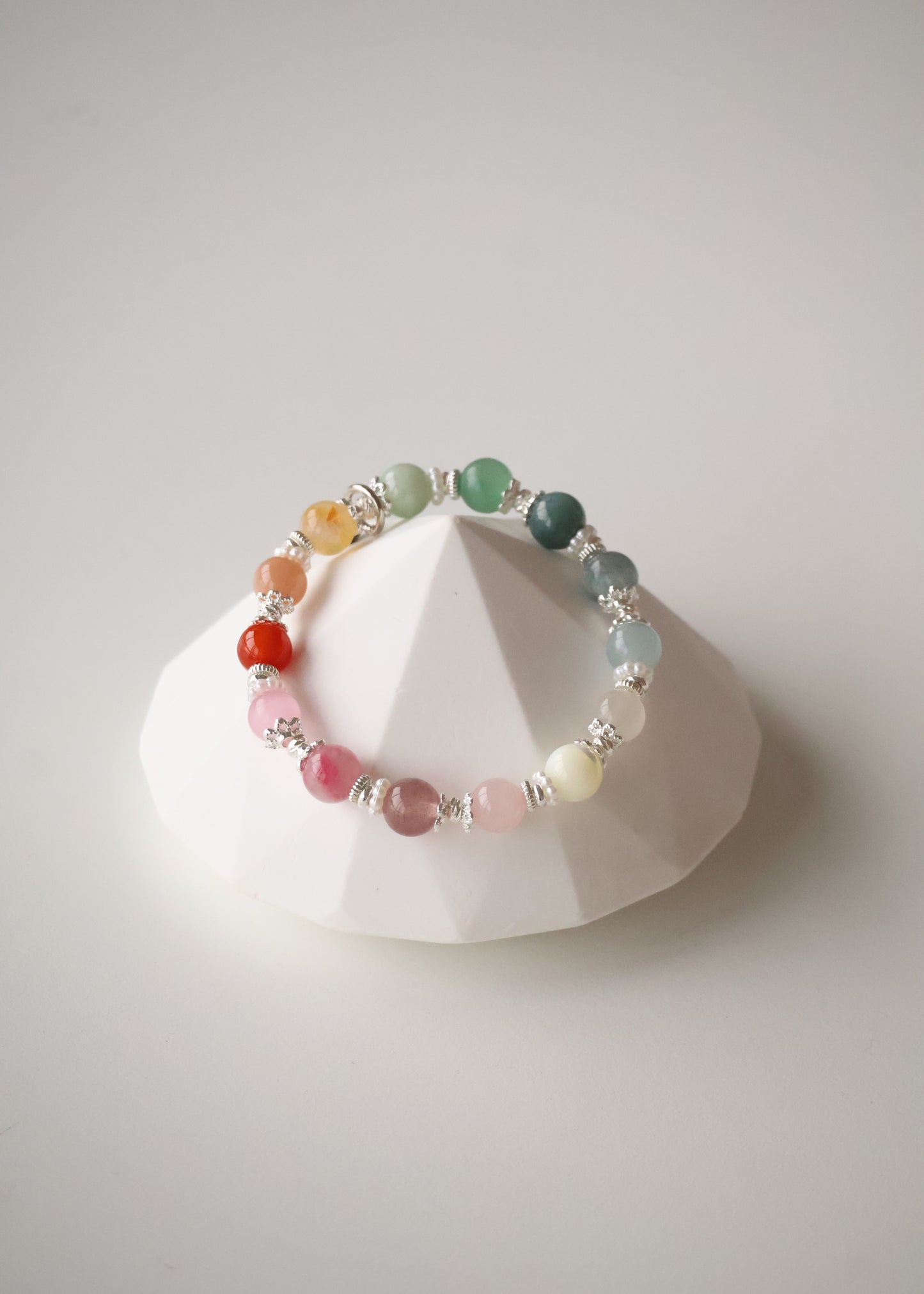 *Instocks* 6mm/8mm/10mm Duobao 多宝 (Multi Gems) Crystal Bracelet (Elastic)