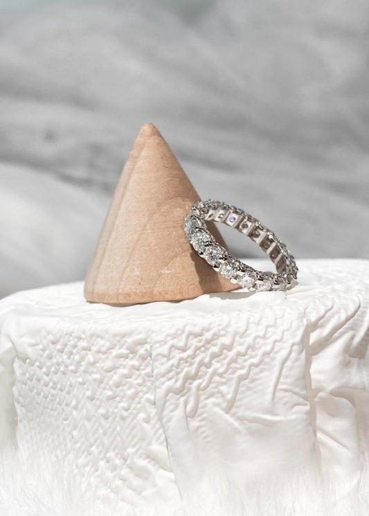 *Instocks* Jessica Moissanite Eternity Wheel Tennis Ring AU750