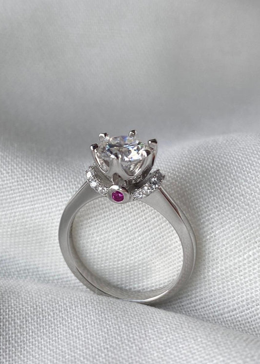 *Instocks* Chasity 1CT Moissanite Gift Ring AU750