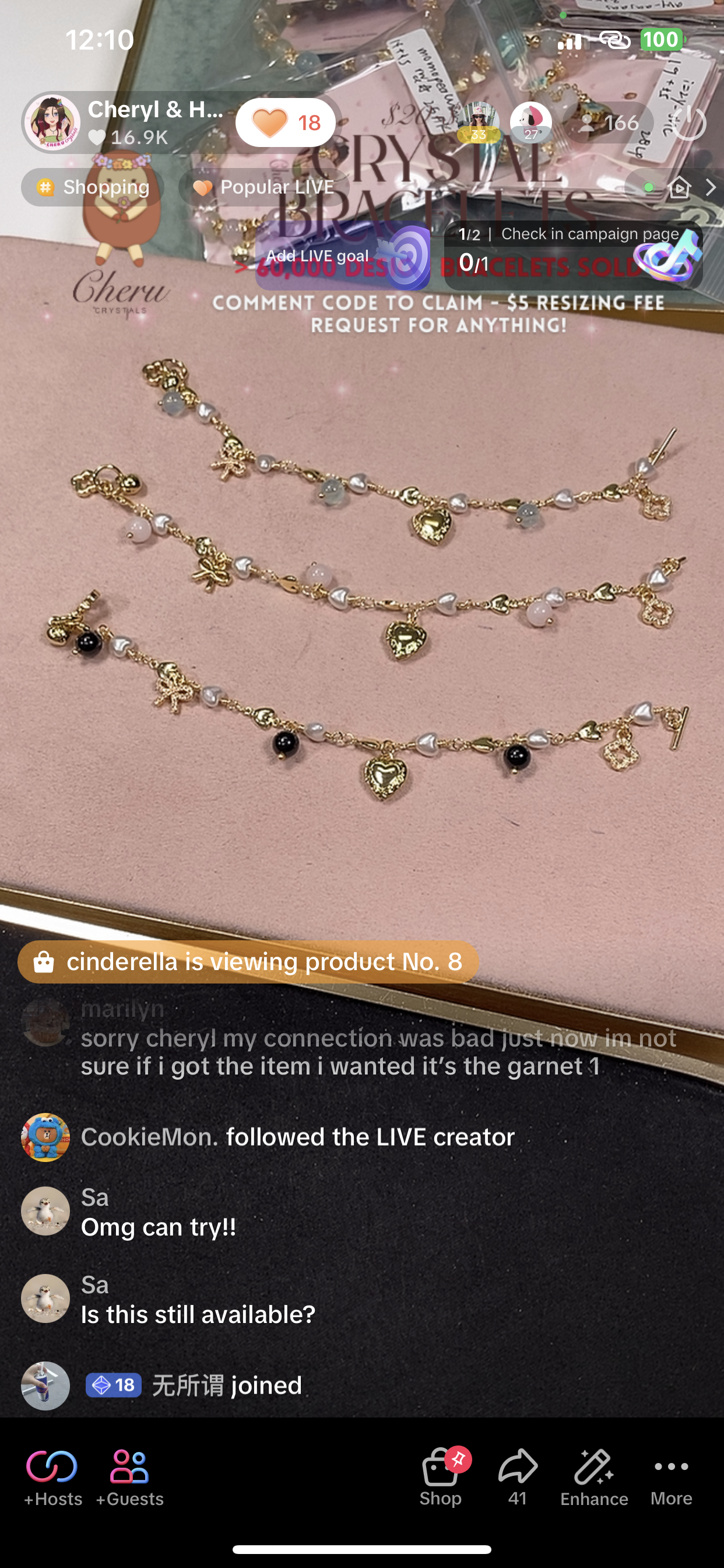 *Instocks* Danglys V2 with Ribbon, Heart Locket & Mini Clover Crystal Bracelet (OT Clasp)