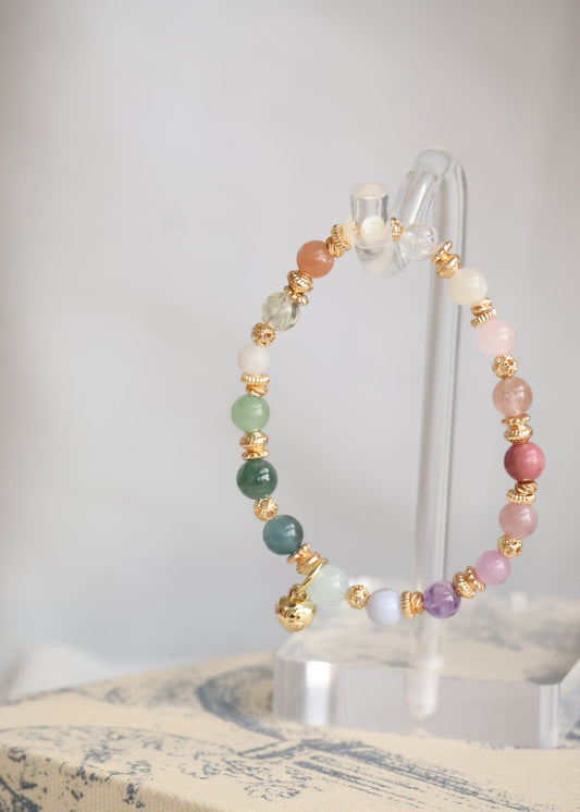 *Instocks* 6mm/8mm/10mm Duobao 多宝 (Multi Gems) Crystal Bracelet (Elastic)