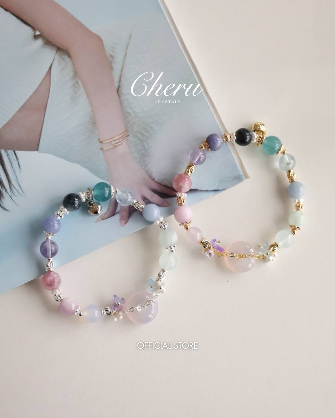 *Instocks* Illia - 平安扣  Ping An Kou 多宝 Duobao 8mm (Elastic)