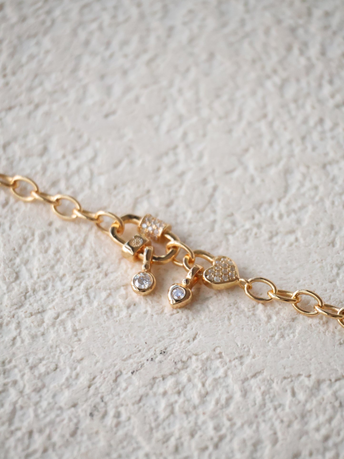 *Instocks* Ramona Heart Locket Gold Bracelet AU750