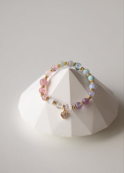 *Instocks* Cheru Customs - Estelle 6mm Pastel Rainbow Duobao