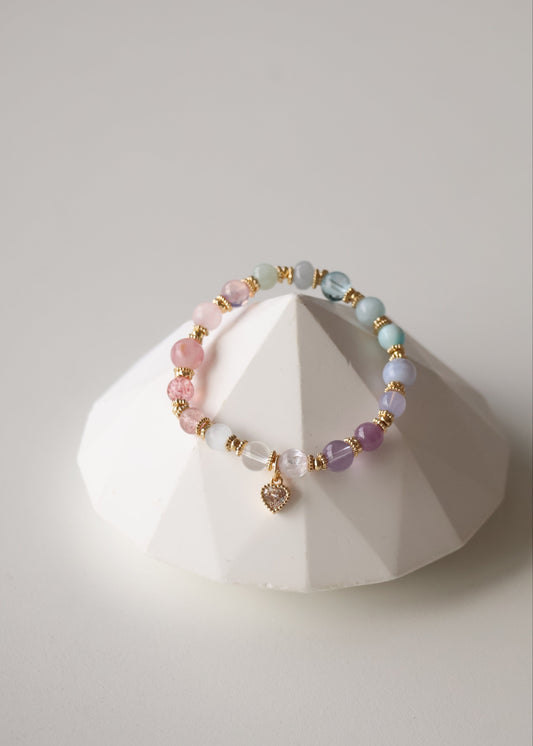 *Instocks* Cheru Customs - Estelle 6mm Pastel Rainbow Duobao
