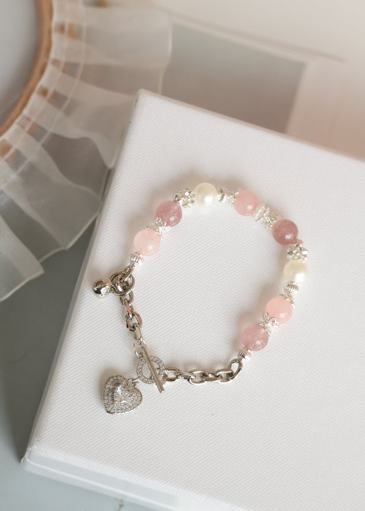 *Instocks* OT Clasp & Chain Crystal Bracelet (Elastic)