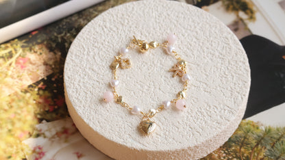 *Instocks* Danglys V2 with Ribbon, Heart Locket & Mini Clover Crystal Bracelet (OT Clasp)