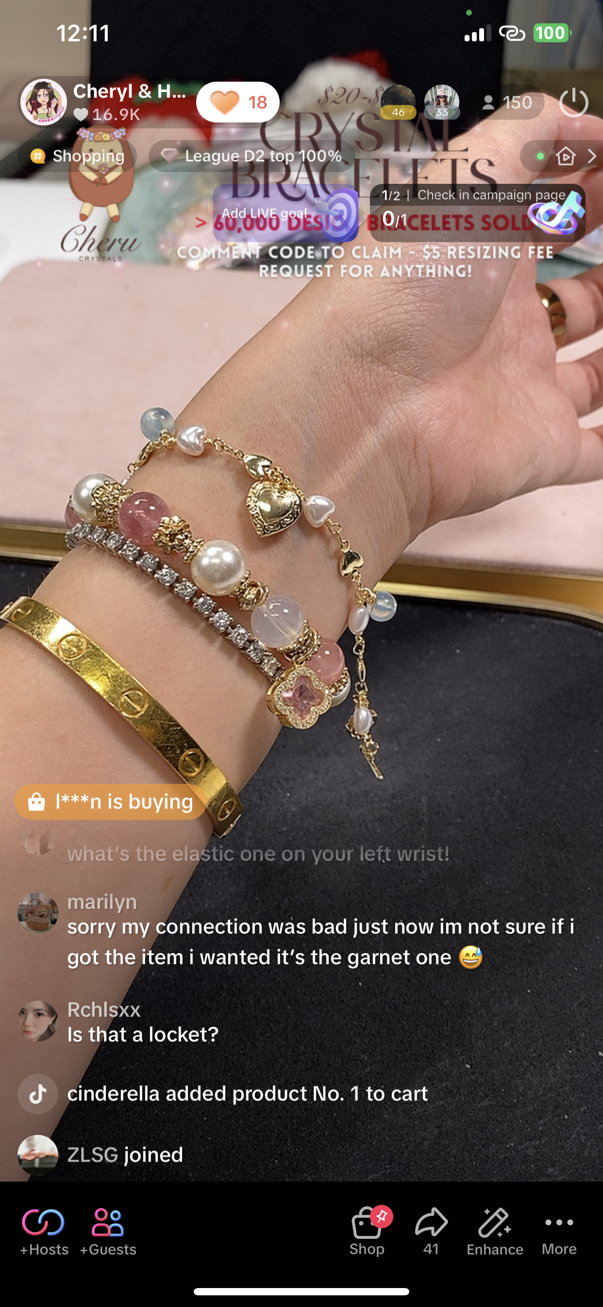 *Instocks* Danglys V2 with Ribbon, Heart Locket & Mini Clover Crystal Bracelet (OT Clasp)