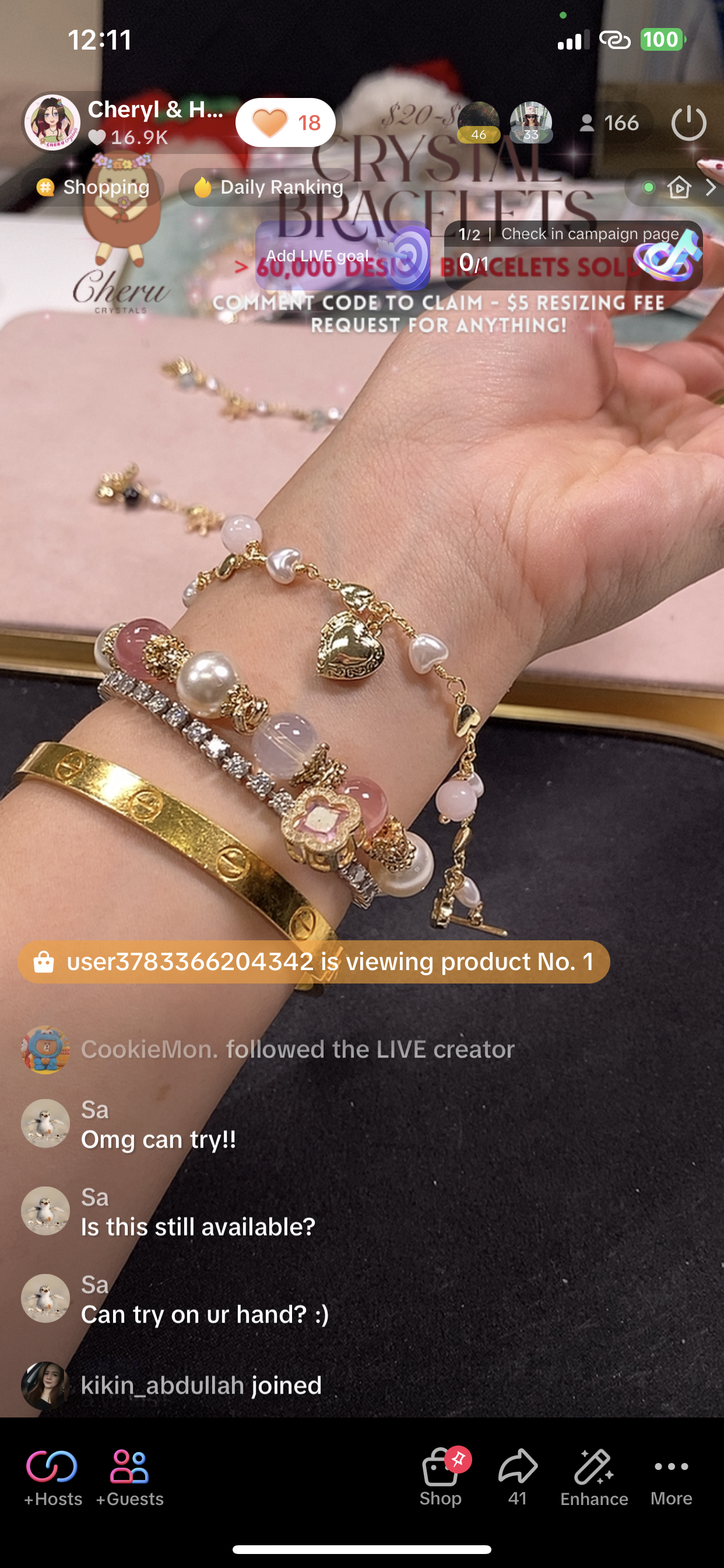 *Instocks* Danglys V2 with Ribbon, Heart Locket & Mini Clover Crystal Bracelet (OT Clasp)