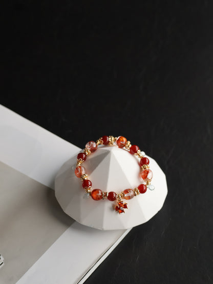 *Instocks* 8mm Xiel Fire Quartz, Carnelian, Blue Topaz