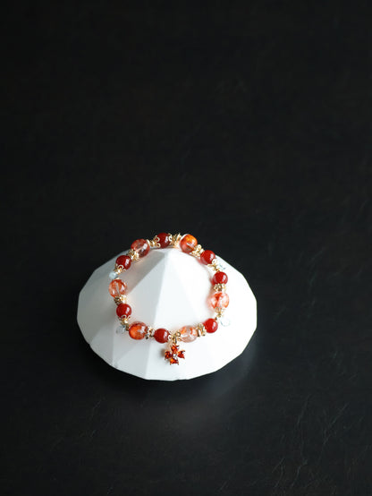 *Instocks* 8mm Xiel Fire Quartz, Carnelian, Blue Topaz