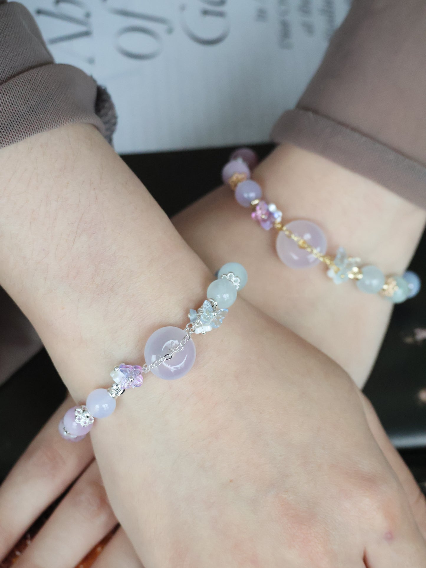 *Instocks* Illia - 平安扣  Ping An Kou 多宝 Duobao 8mm (Elastic)