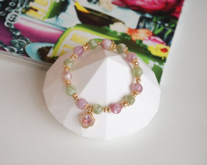 *Instocks* 8mm + 10mm Cordelia Twin: Pink Purple Emerald Mica & Green Emerald Mica