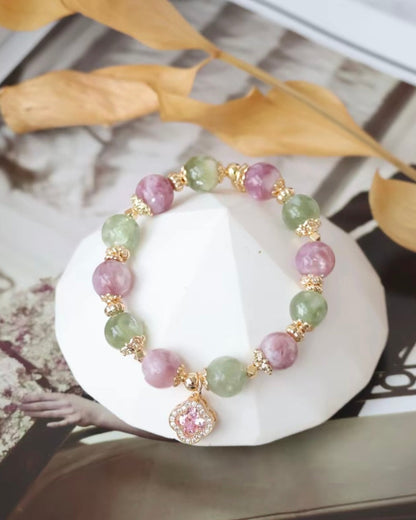 *Instocks* 8mm + 10mm Cordelia Twin: Pink Purple Emerald Mica & Green Emerald Mica