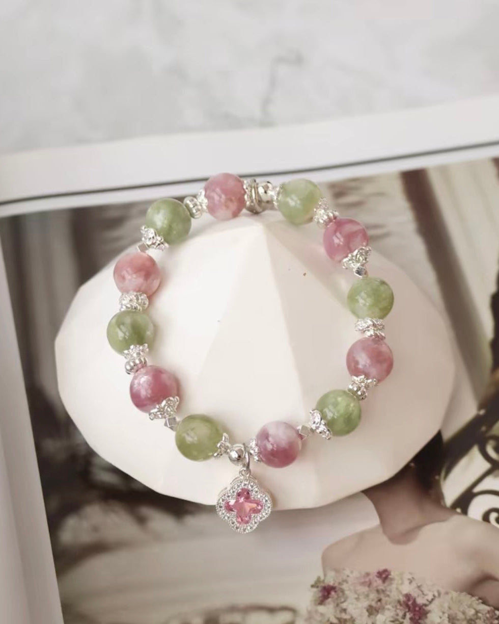 *Instocks* 8mm + 10mm Cordelia Twin: Pink Purple Emerald Mica & Green Emerald Mica