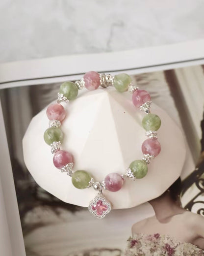 *Instocks* 8mm + 10mm Cordelia Twin: Pink Purple Emerald Mica & Green Emerald Mica