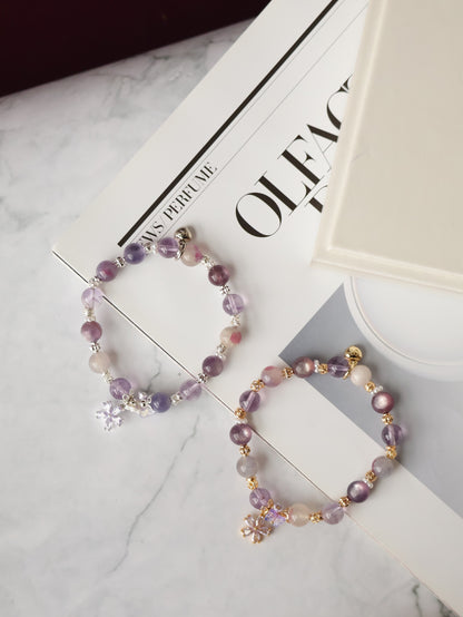 *Instocks* Twilight Sparkle - 8mm Amethyst, Unicorn Stone, Lepidolite (Elastic)