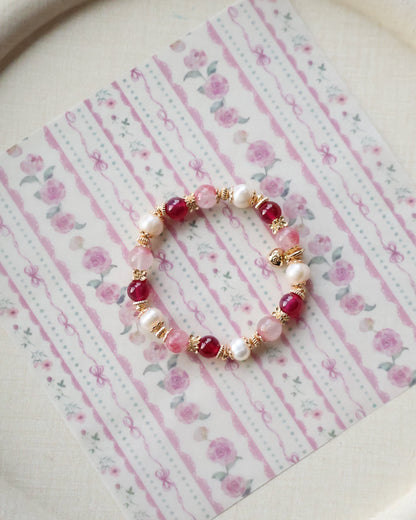 *Instocks* The Ultimate Collection - 8mm Rhodonite, Ruby, Freshwater Pearl (Elastic)