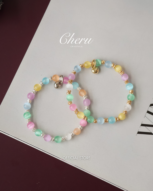 *Instocks* 6mm Rainbow Satin Spar (Elastic)