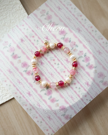 *Instocks* The Ultimate Collection - 8mm Rhodonite, Ruby, Freshwater Pearl (Elastic)